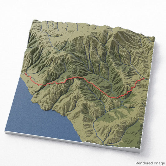 Dipsea Trail 3D-Karte