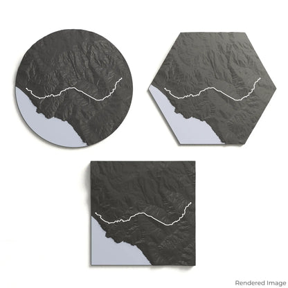 Dipsea Trail 3D-Karte