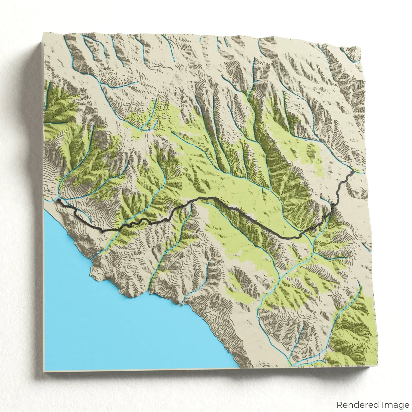 Dipsea Trail 3D-Karte