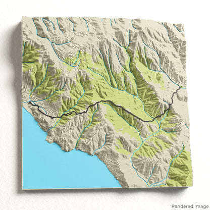 Dipsea Trail 3D-Karte