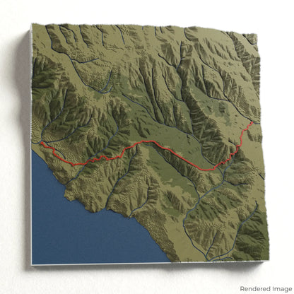 Dipsea Trail 3D-Karte