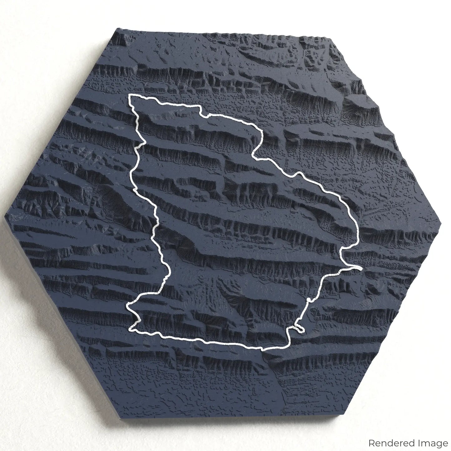 Carte 3D de la boucle Eagle Rock