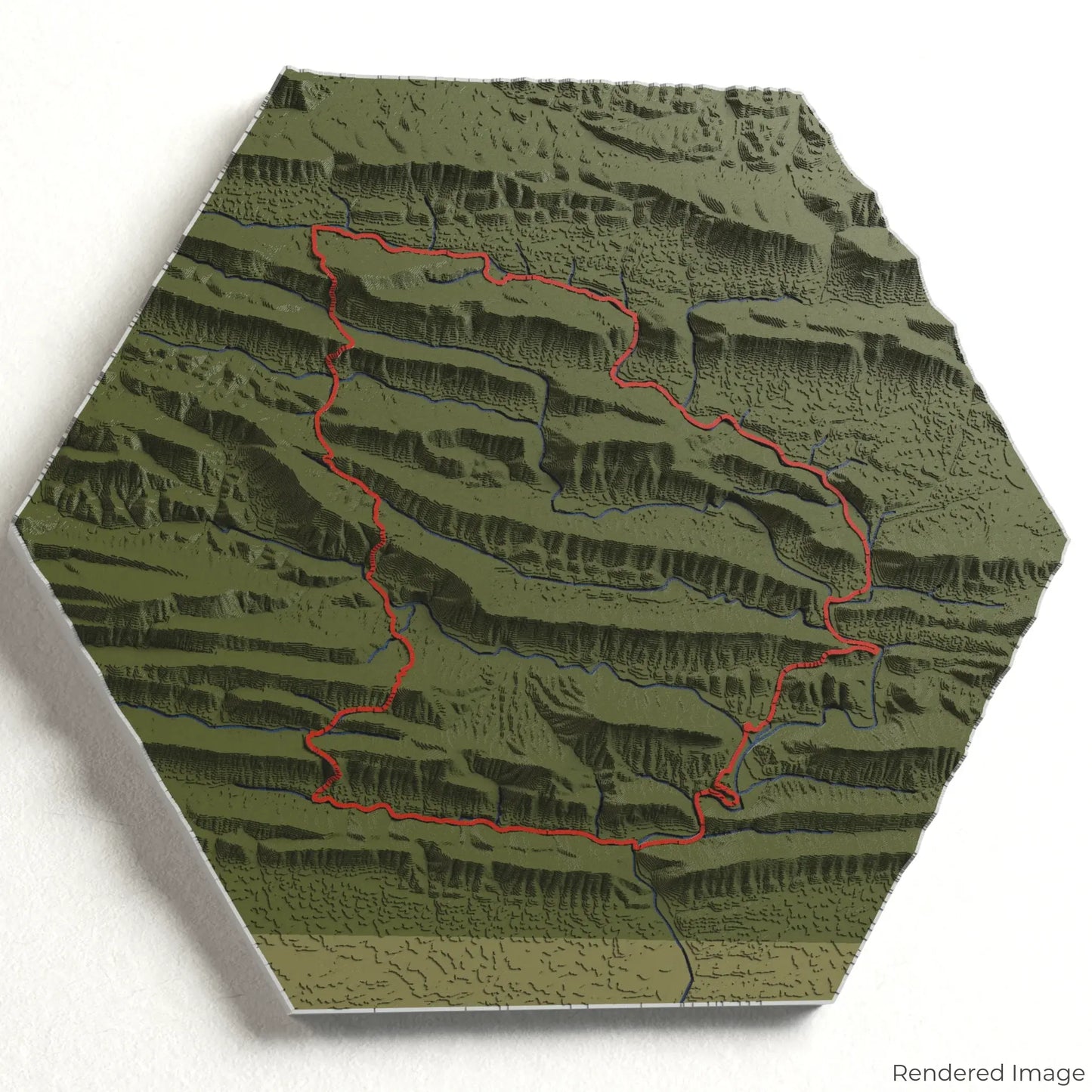 Carte 3D de la boucle Eagle Rock