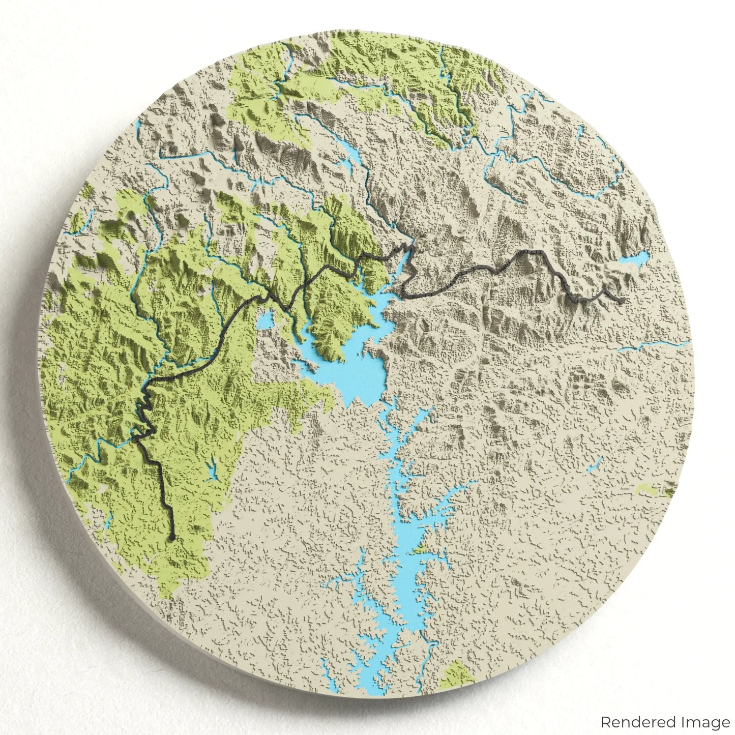 Foothills Trail 3D-Karte