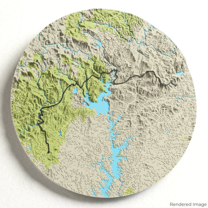 Foothills Trail 3D-Karte