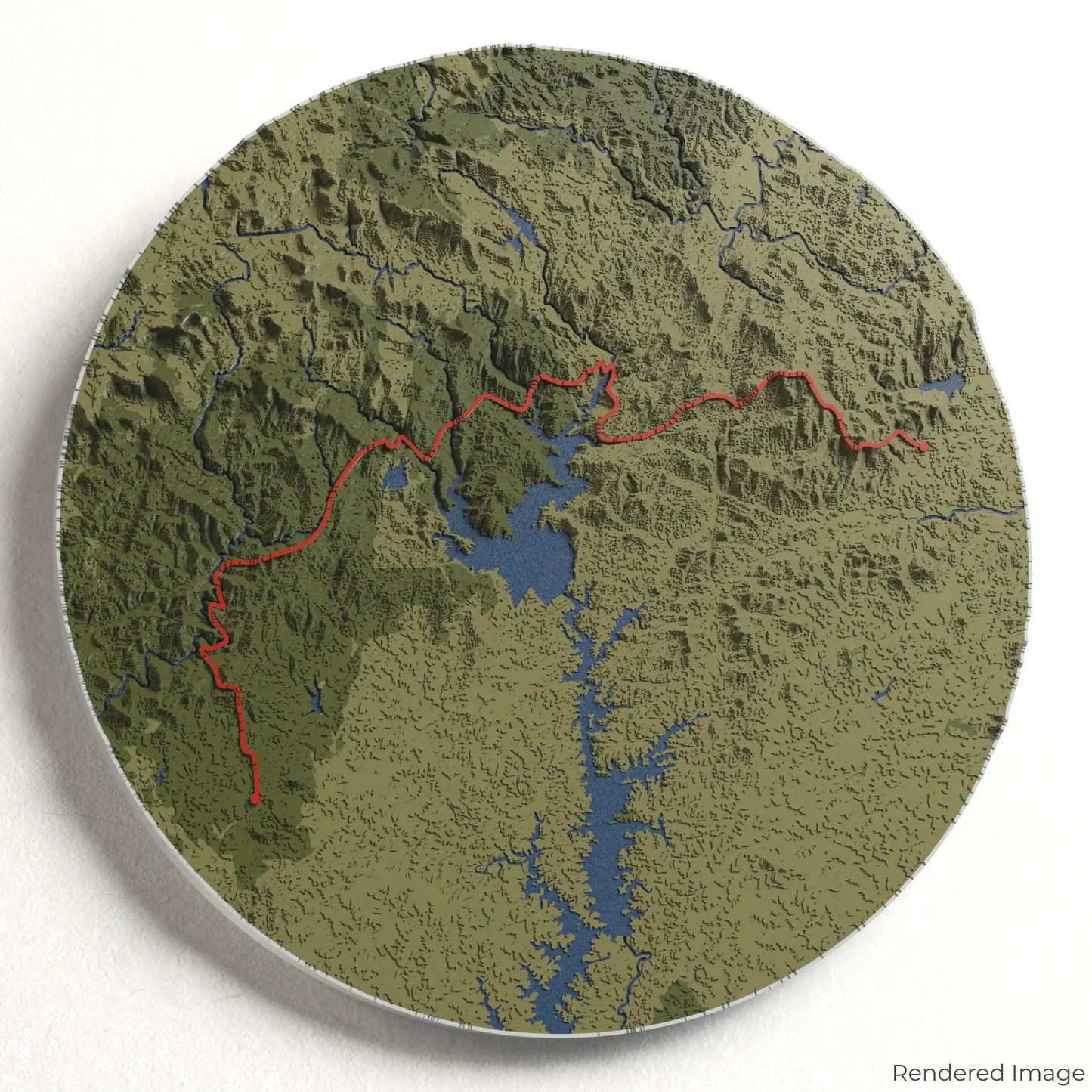Foothills Trail 3D-Karte