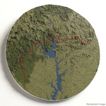 Foothills Trail 3D-Karte