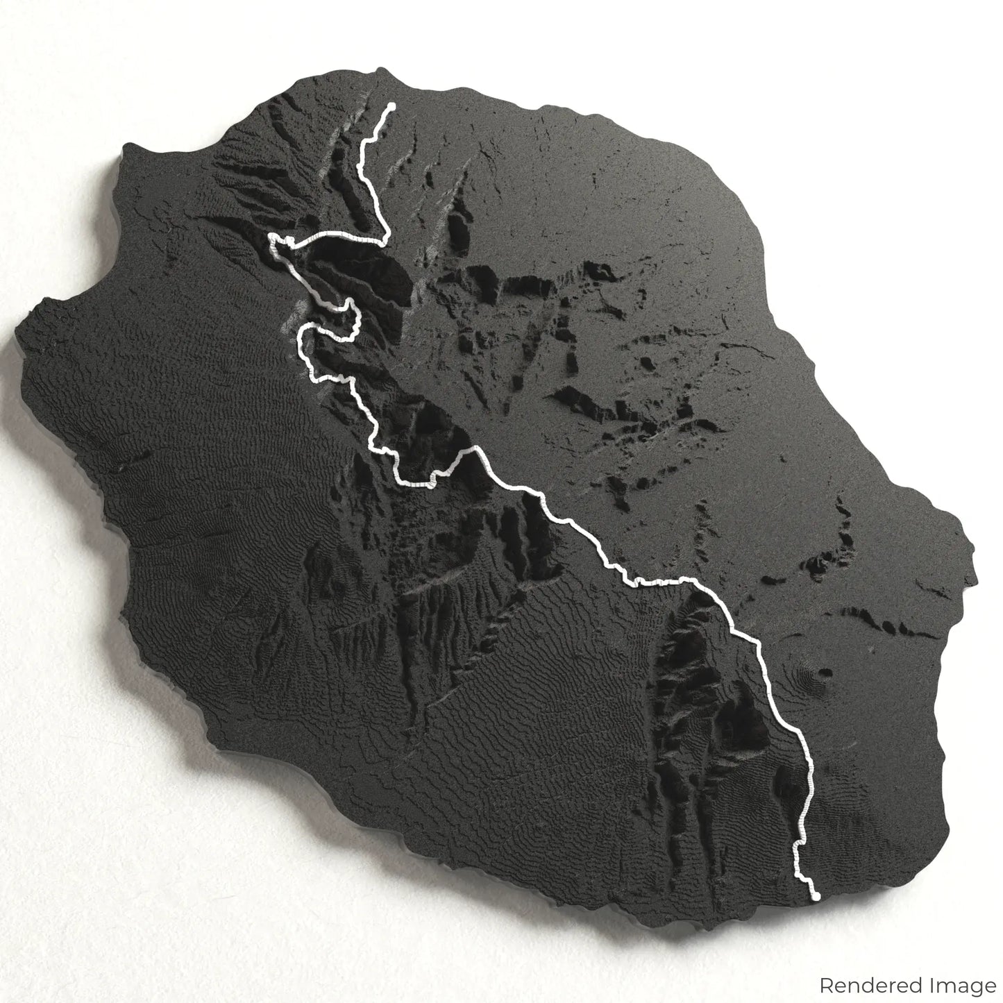 GR R2 – 3D-Karte der Ile de la Réunion