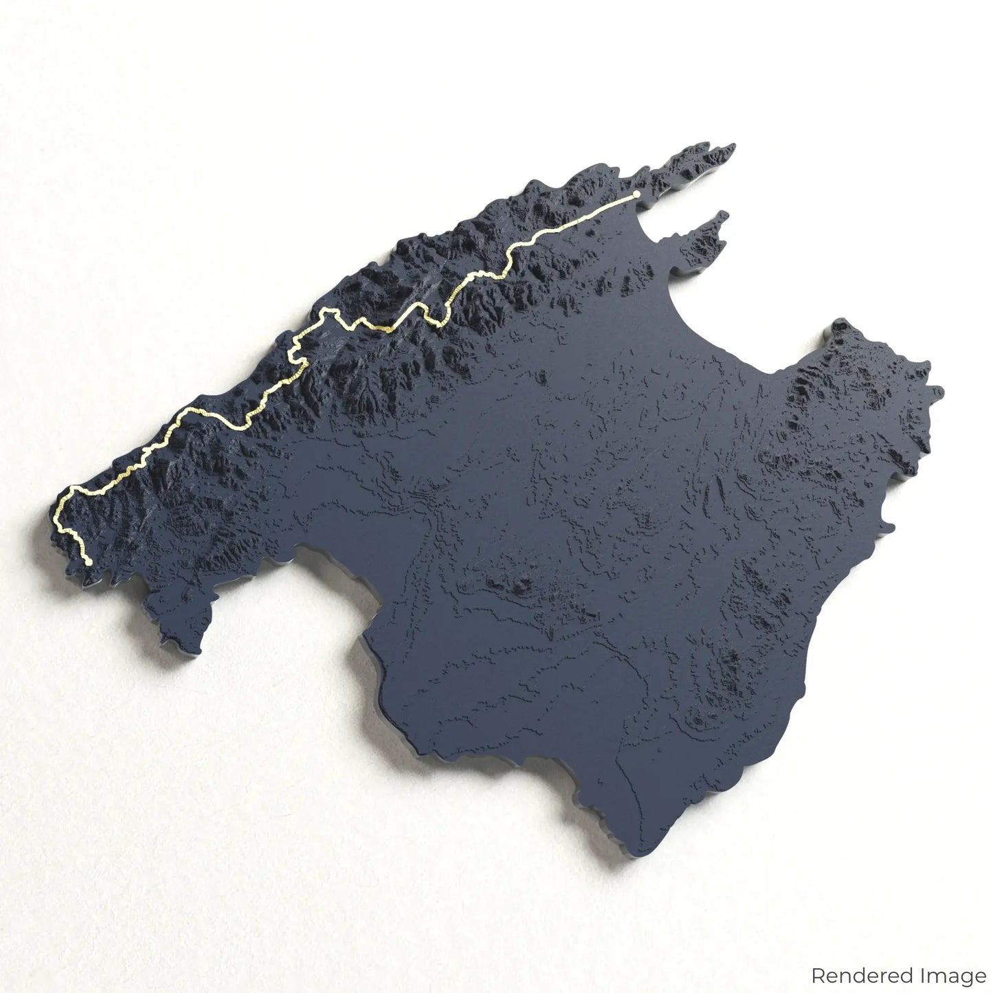 GR221 - Dry Stone Route 3D Map