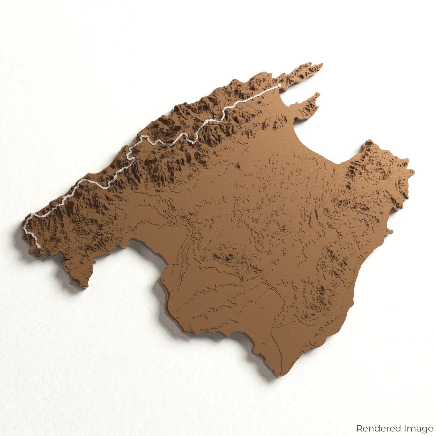 GR221 - Dry Stone Route 3D Map