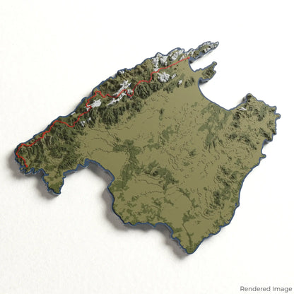 GR221 - Dry Stone Route 3D Map