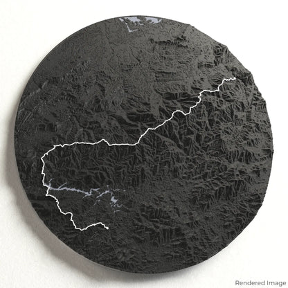 Appalachian Trail – Great Smoky Mountains 3D-Karte