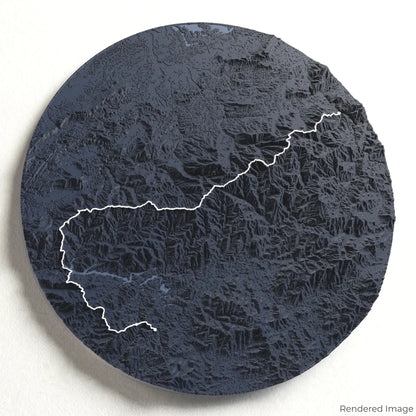 Appalachian Trail – Great Smoky Mountains 3D-Karte