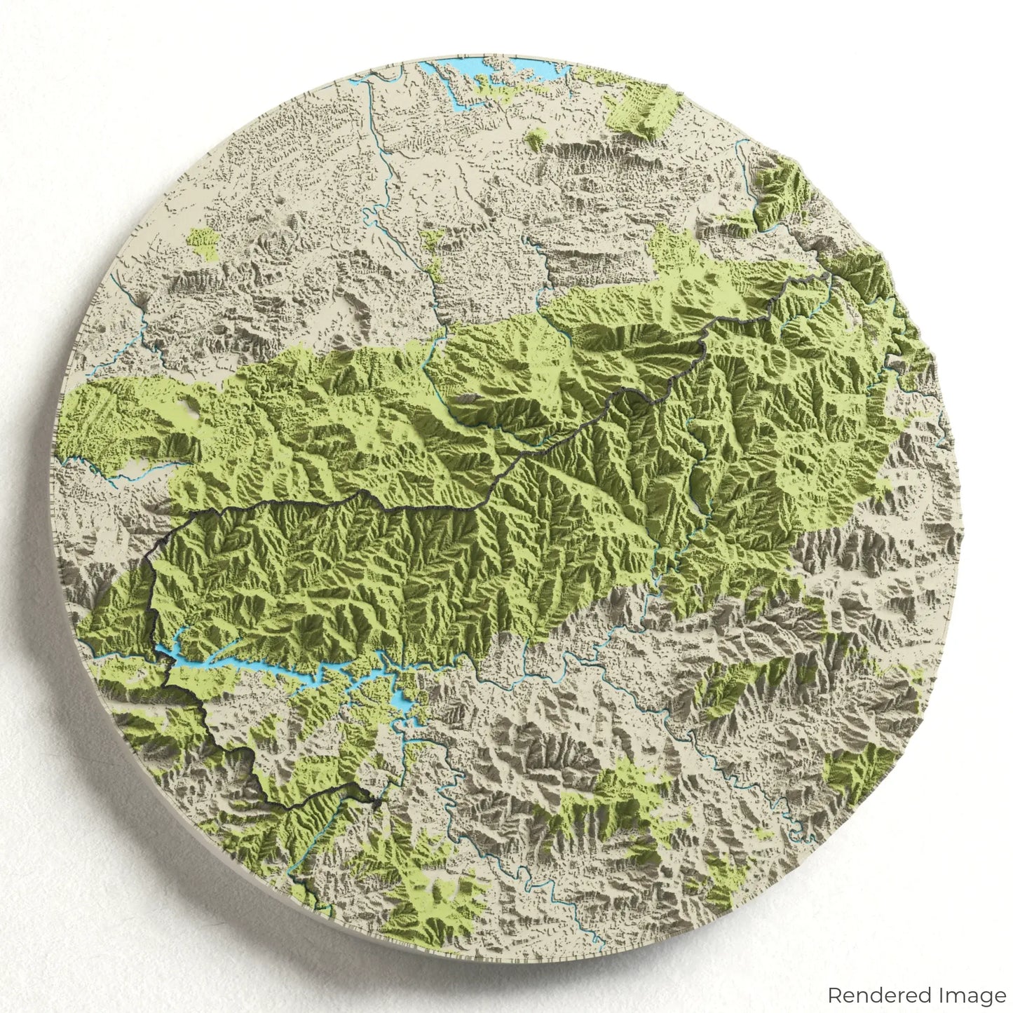 Appalachian Trail – Great Smoky Mountains 3D-Karte
