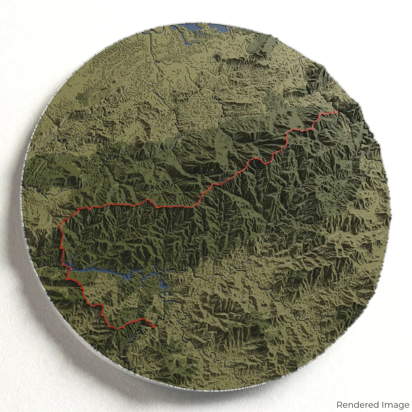 Appalachian Trail – Great Smoky Mountains 3D-Karte