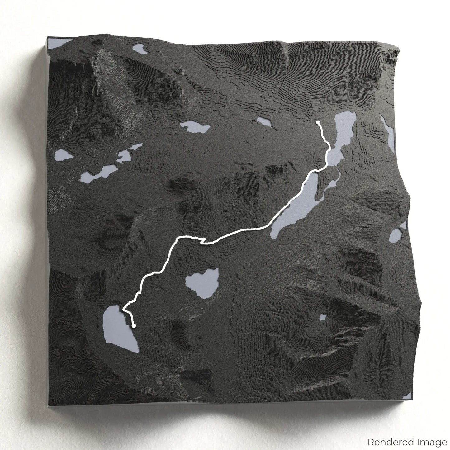 Carte 3D du sentier du glacier Grinnell