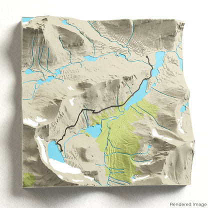 Carte 3D du sentier du glacier Grinnell