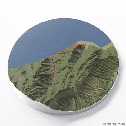 Carte 3D du sentier des chutes Hanakapiai