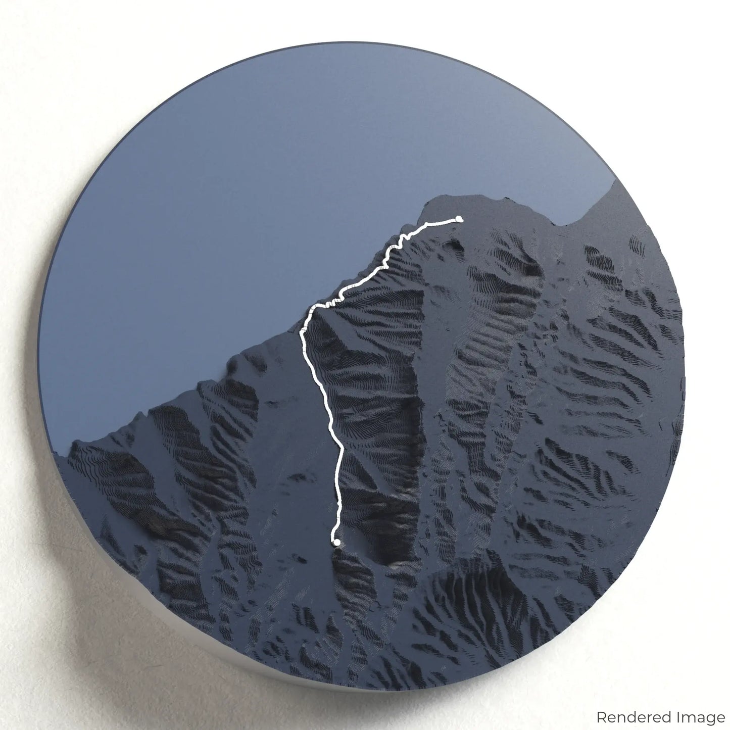 Carte 3D du sentier des chutes Hanakapiai
