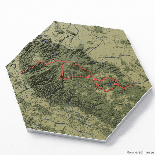 Harzer Hexen Stieg 3D Map