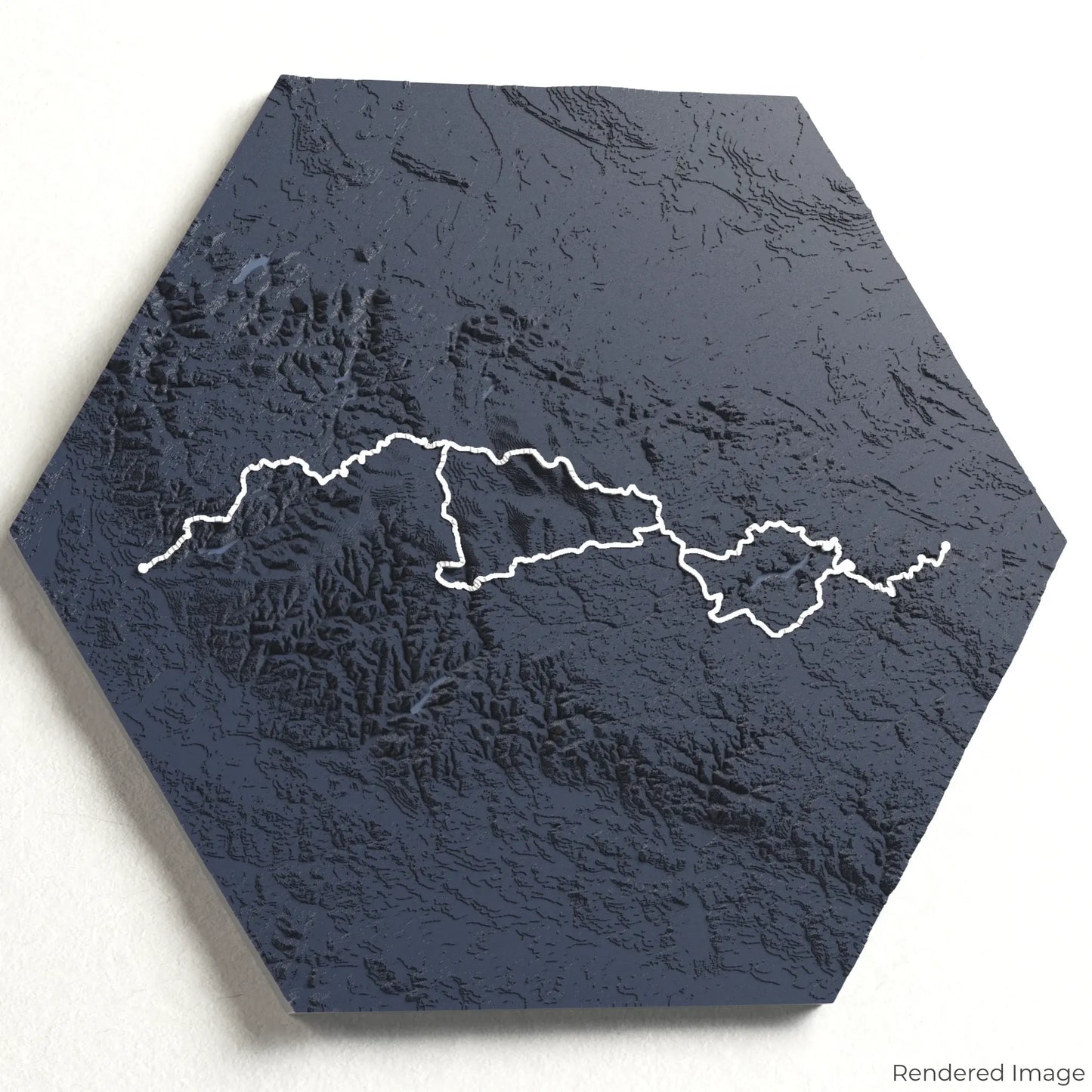 Carte 3D des Hexen Stieg du Harz