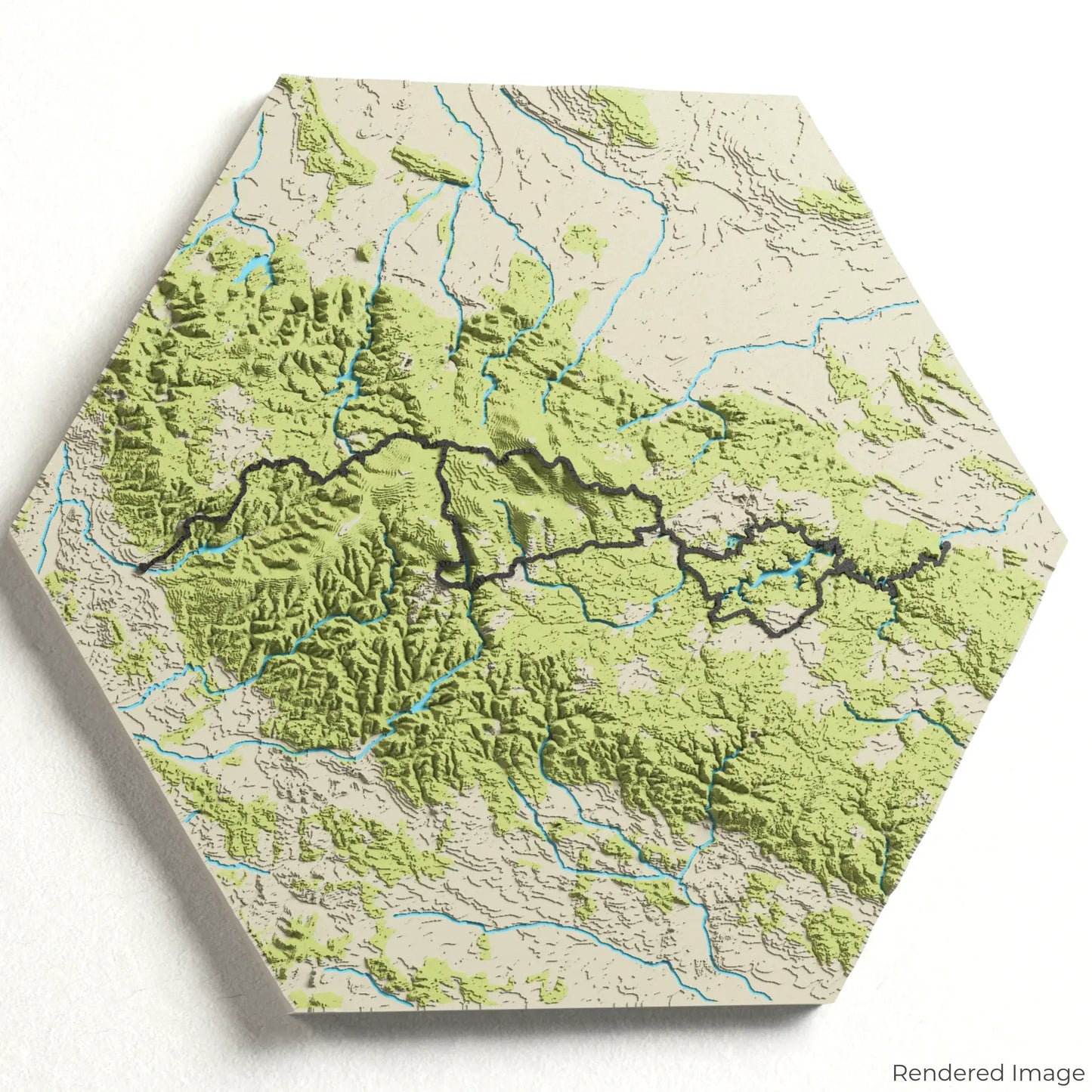Carte 3D des Hexen Stieg du Harz