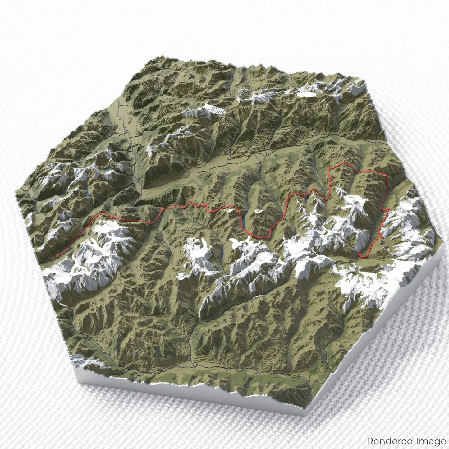 Haute Route 3D-Karte