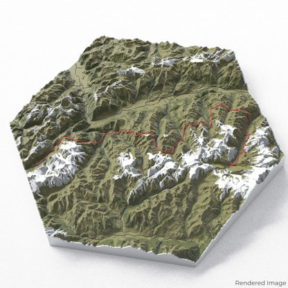 Haute Route 3D-Karte