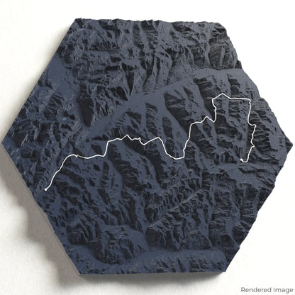 Haute Route 3D-Karte