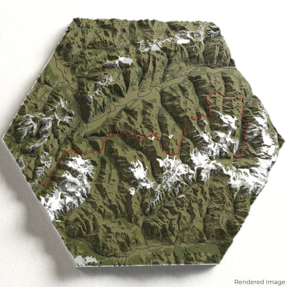 Haute Route 3D-Karte