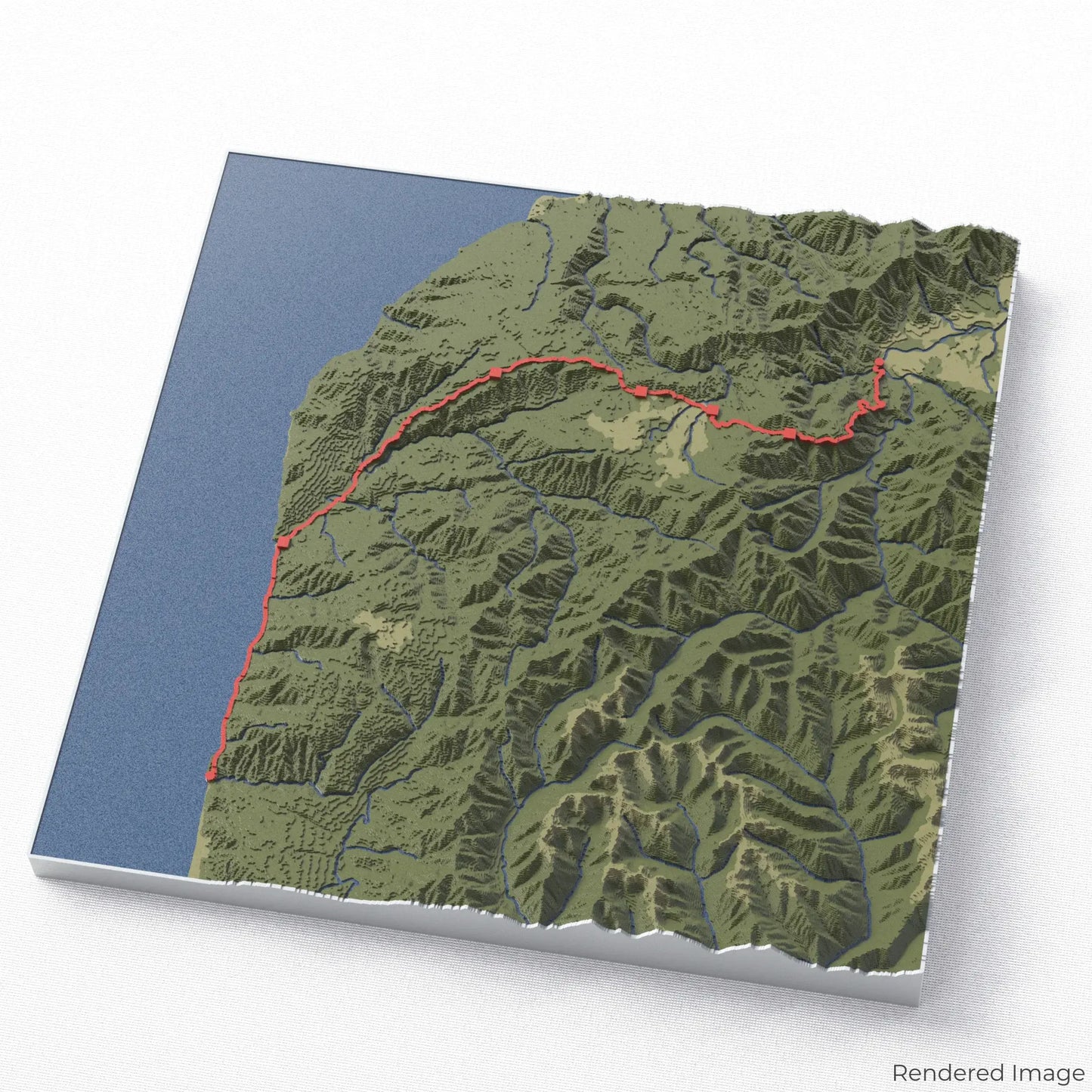 Heaphy Track 3D-Karte