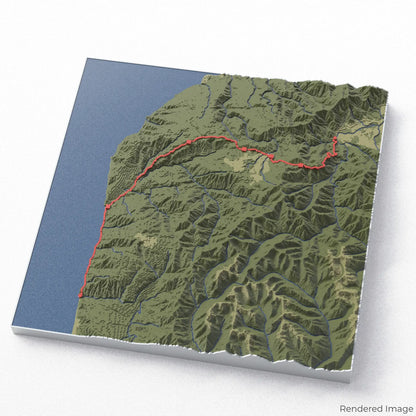Heaphy Track 3D-Karte
