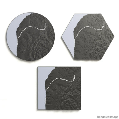 Heaphy Track 3D-Karte
