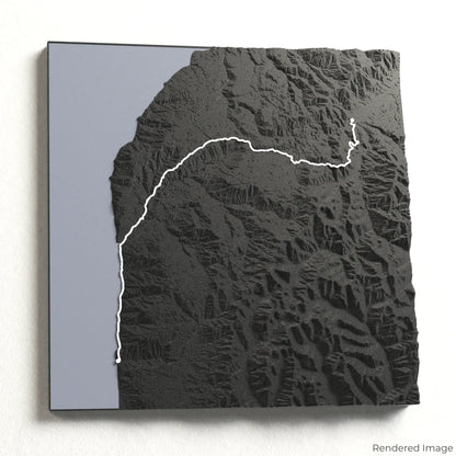 Heaphy Track 3D-Karte