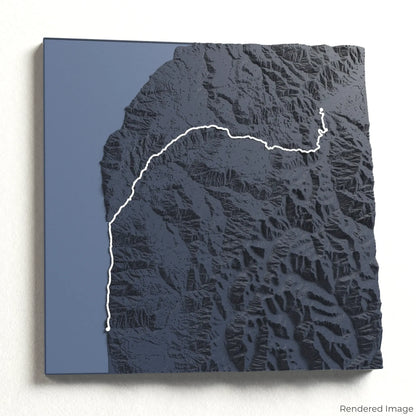 Heaphy Track 3D-Karte