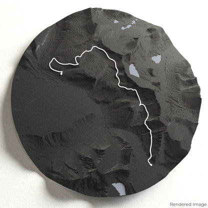 Carte 3D du sentier Highline