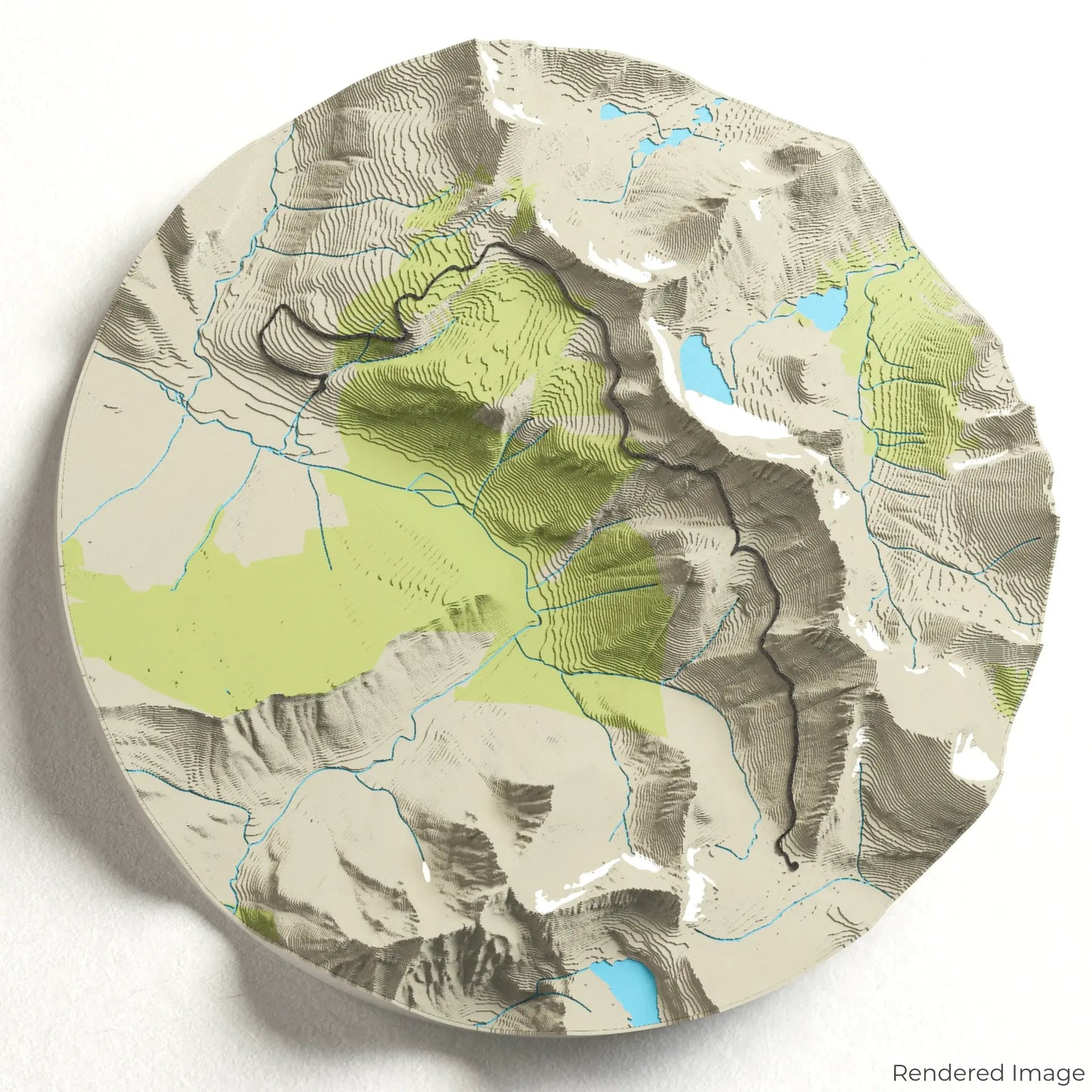 Carte 3D du sentier Highline