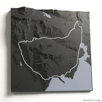 Huemul Circuit 3D Map