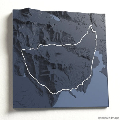 Huemul Circuit 3D Map