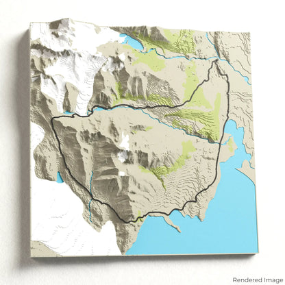 Huemul Circuit 3D Map