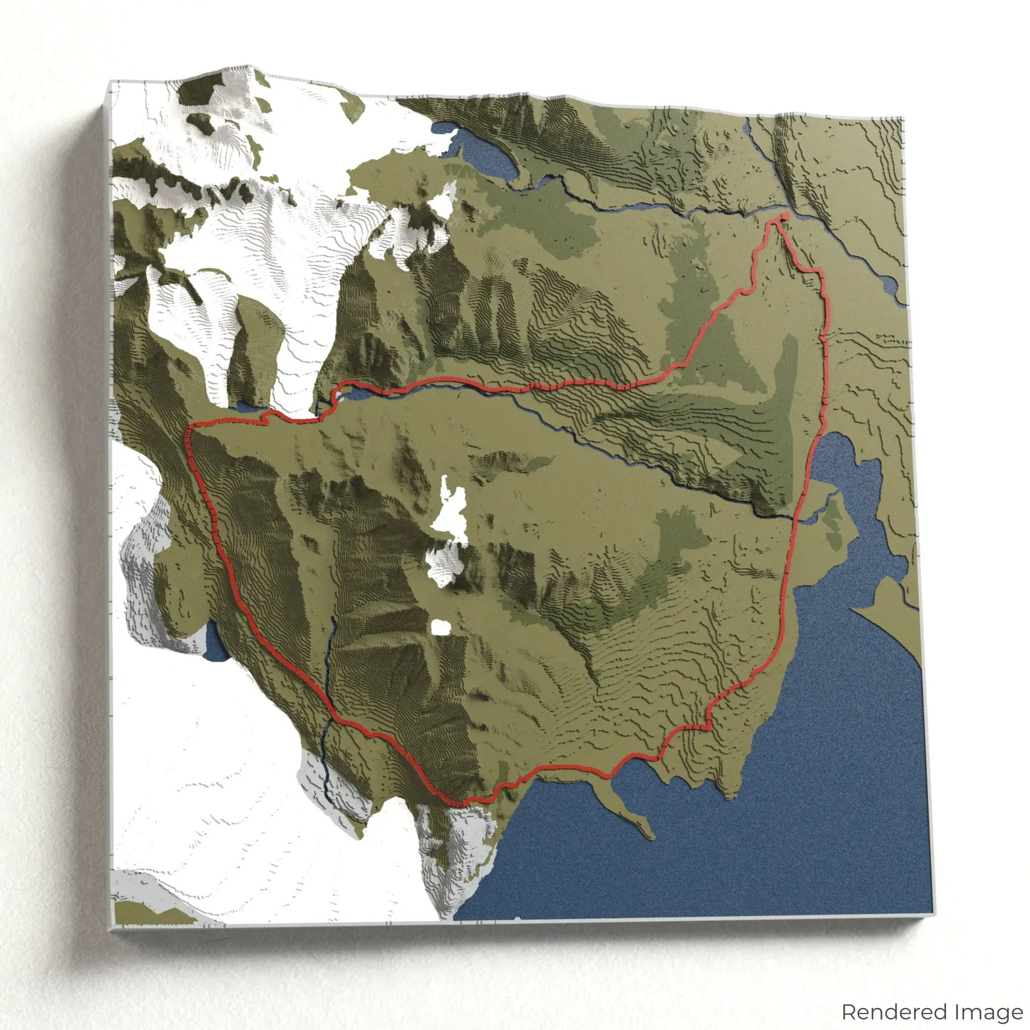 Huemul Circuit 3D Map