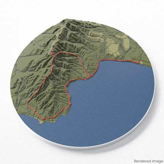 Hump Ridge Track 3D Map