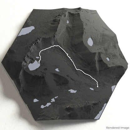 Iceberg Lake Trail 3D Map