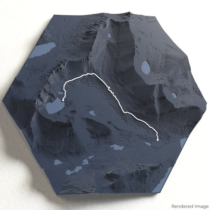 Iceberg Lake Trail 3D Map