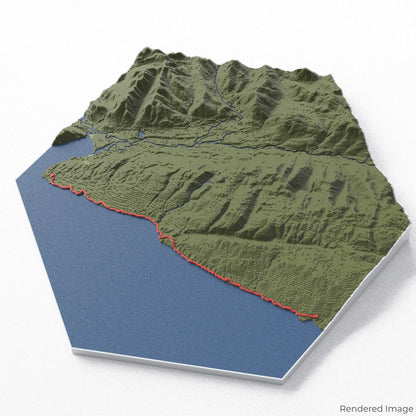 Carte 3D du sentier marin Juan de Fuca