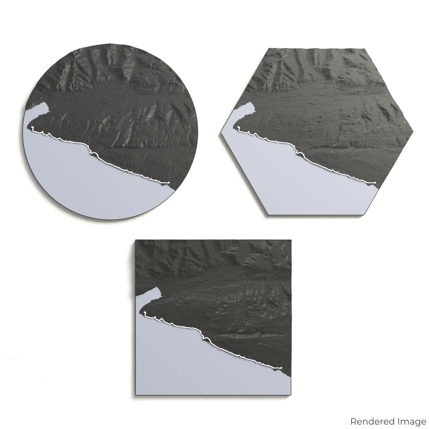 Carte 3D du sentier marin Juan de Fuca