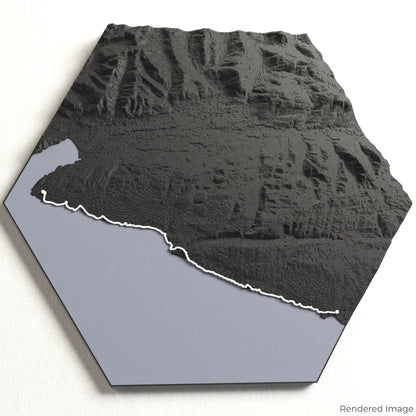 Carte 3D du sentier marin Juan de Fuca