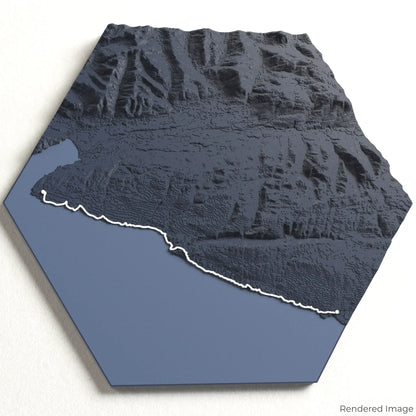 Carte 3D du sentier marin Juan de Fuca