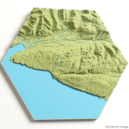 Carte 3D du sentier marin Juan de Fuca