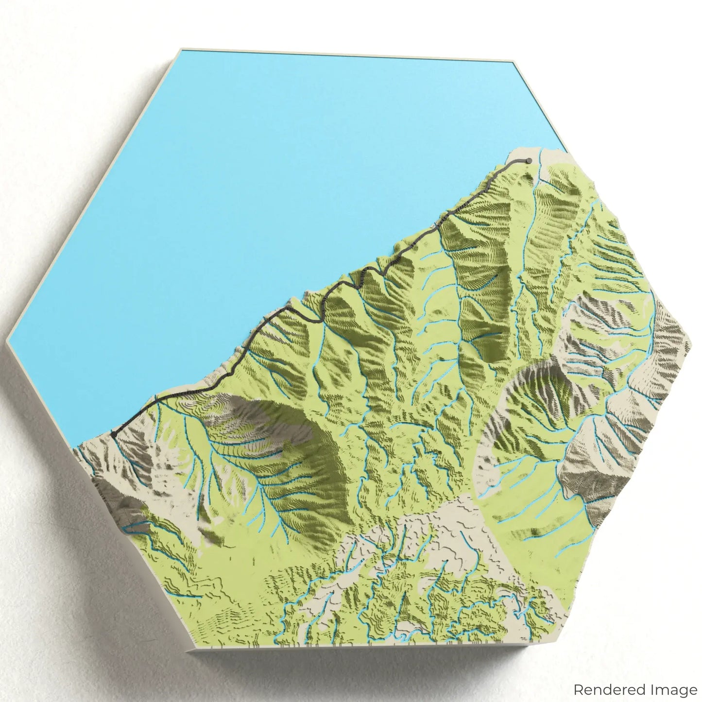 Kalalau Trail 3D Map